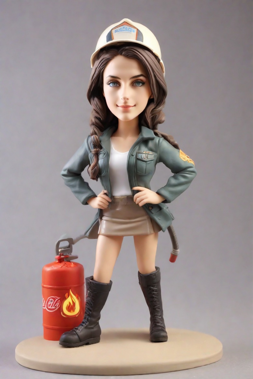 Firefighter Bobblehead - Fireman Hero First Responder Gift main image 1