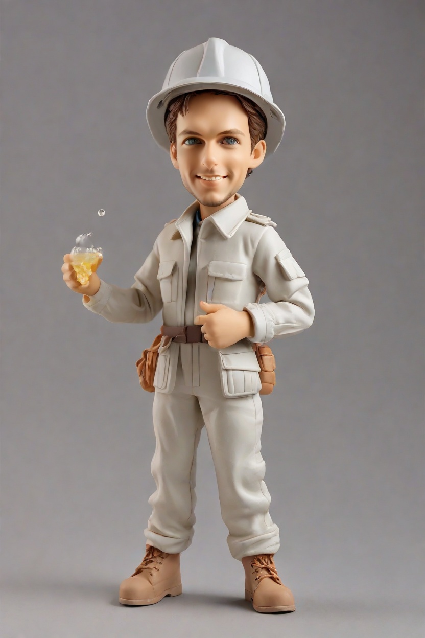 Firefighter Heroic Bobblehead - Personalized Keepsake Gift