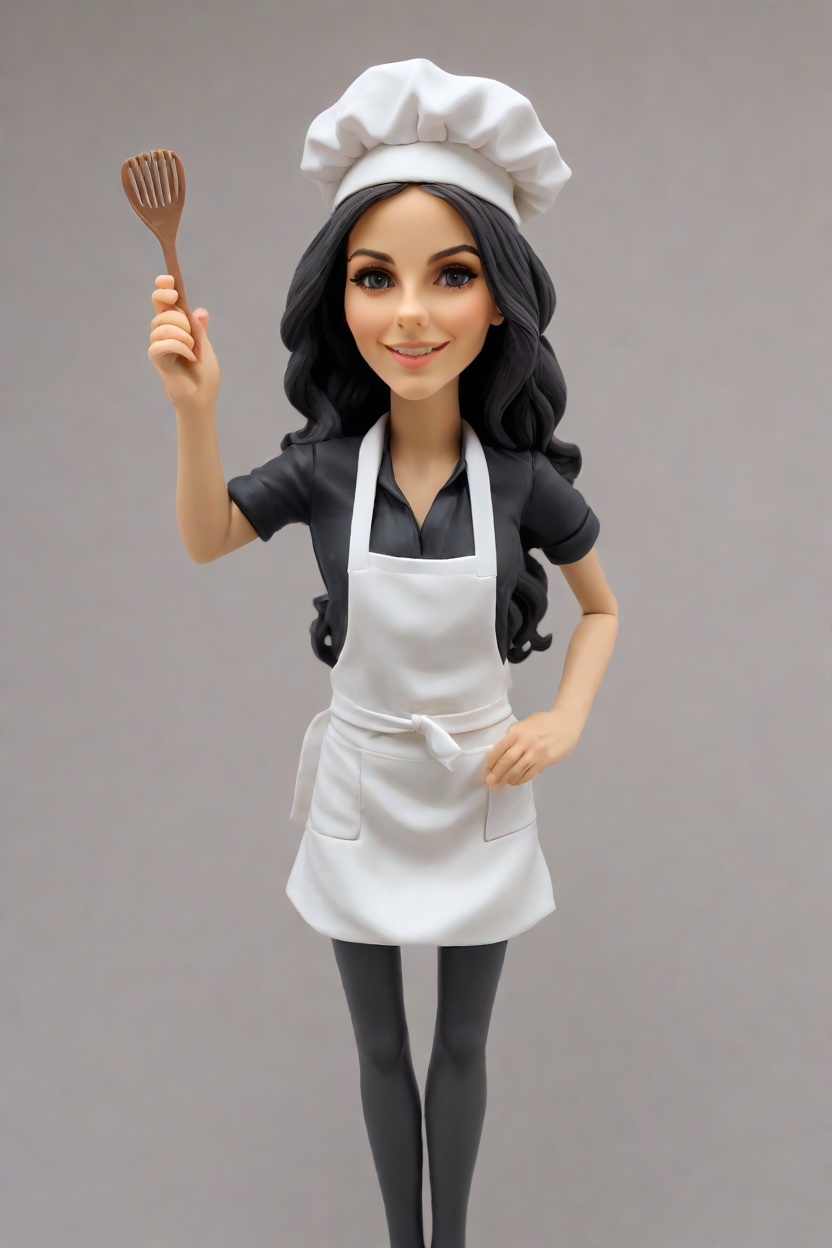 Female Chef Bobblehead - Culinary Artist Cook Figurine main image 1